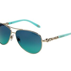 Tiffany TF3049B-6001-9S Silver Pilot Sunglasses Size 58 mm